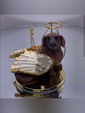 Dachshund Angel Dog ornament with Wings